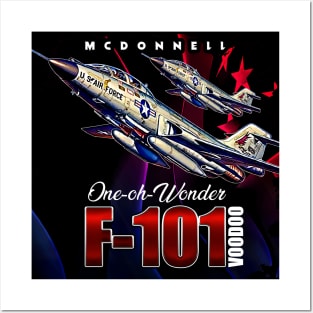 F101  Voodoo USAF long-range Bomber Supersonic Jet Fighter Posters and Art